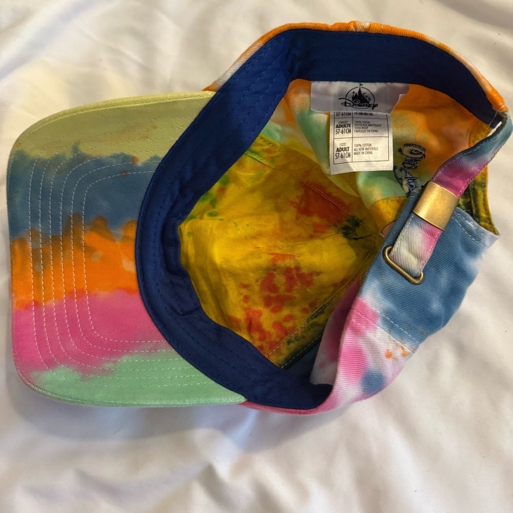Like New Disney Parks Mickey Mouse Pastel Tie Dye Baseball Hat - Picture 2 of 6